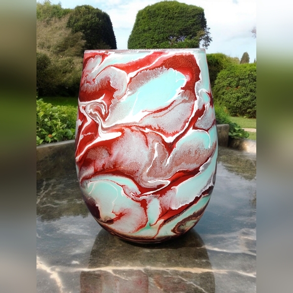 Rosa Pistachio/15oz Stemless Wine Set - Picture 3 of 4